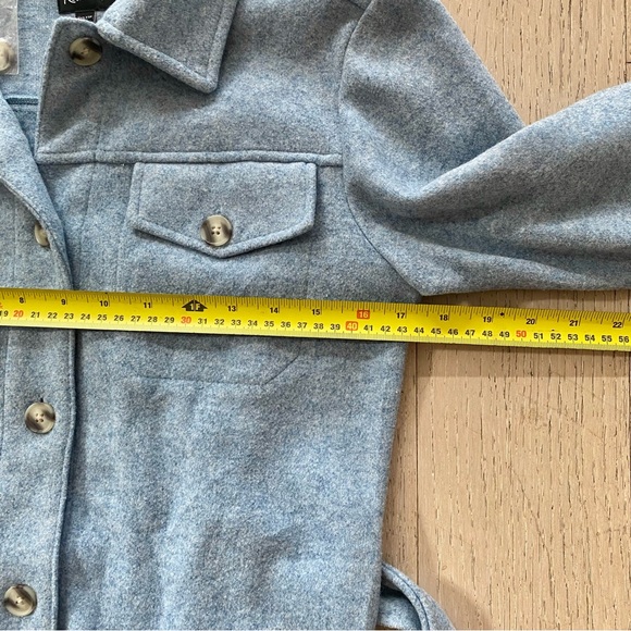 NWT Reitman’s Super Soft Light Blue Shacket - Picture 8 of 9
